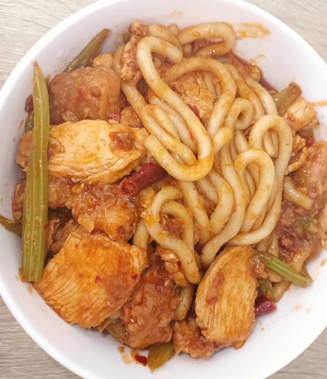 自己做的炒米粉