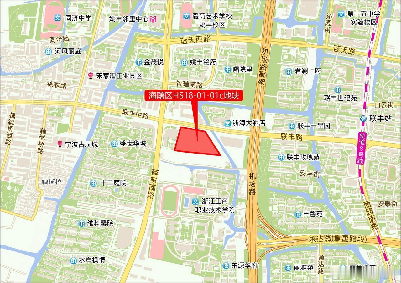 宁波海曙联丰路四代宅地块被建发成功拿下 近日，海曙区HS18‑01‑01c居住地