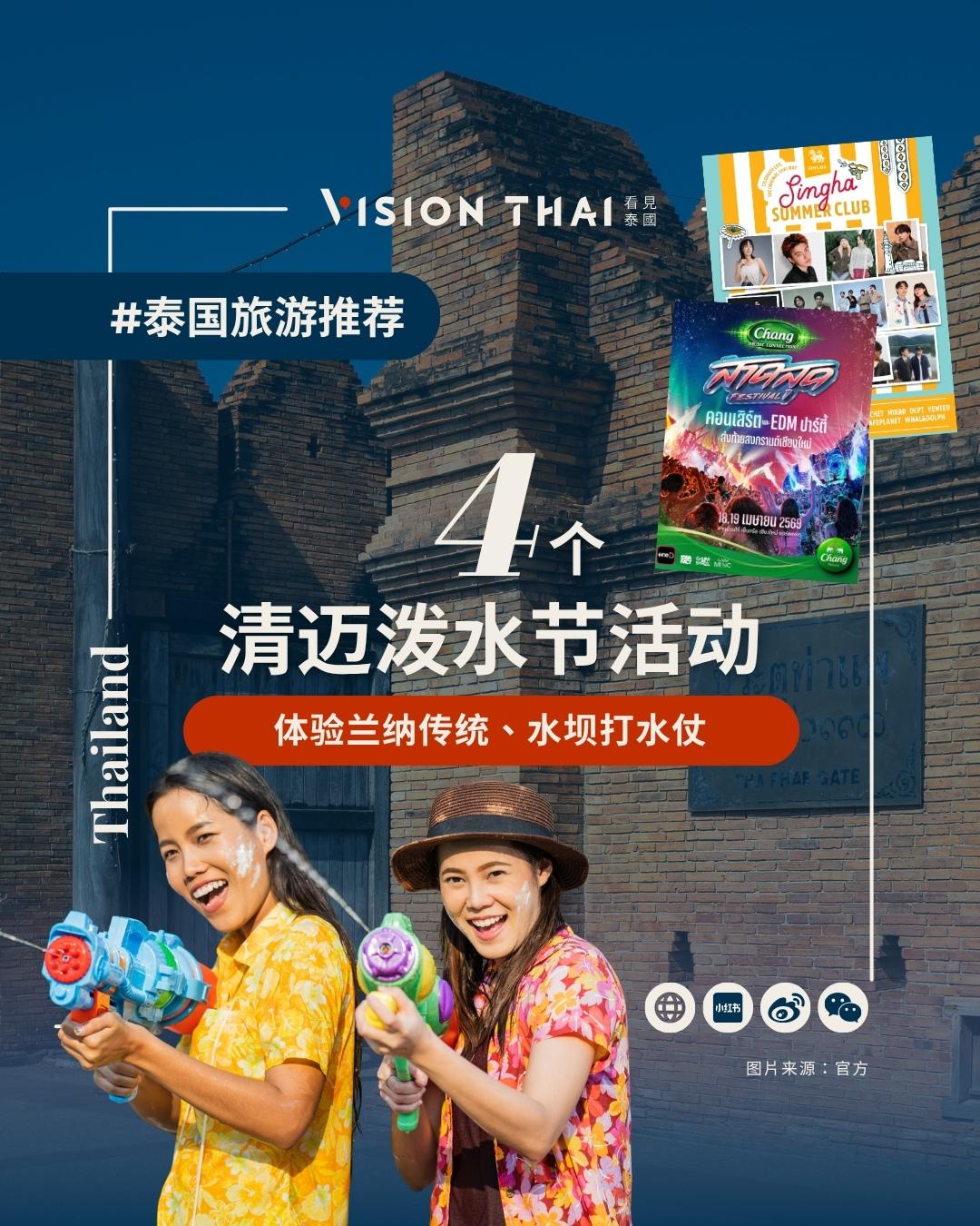 【2026清迈泼水节：从兰纳传统到水坝打水仗，14天活动攻略！】
泰国泼水节（宋