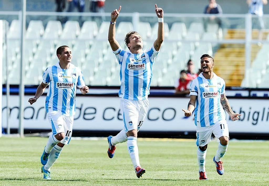 2011/12赛季，是“佩斯卡拉三杰”因西涅，因莫比莱，维拉蒂在意乙大杀四方的一