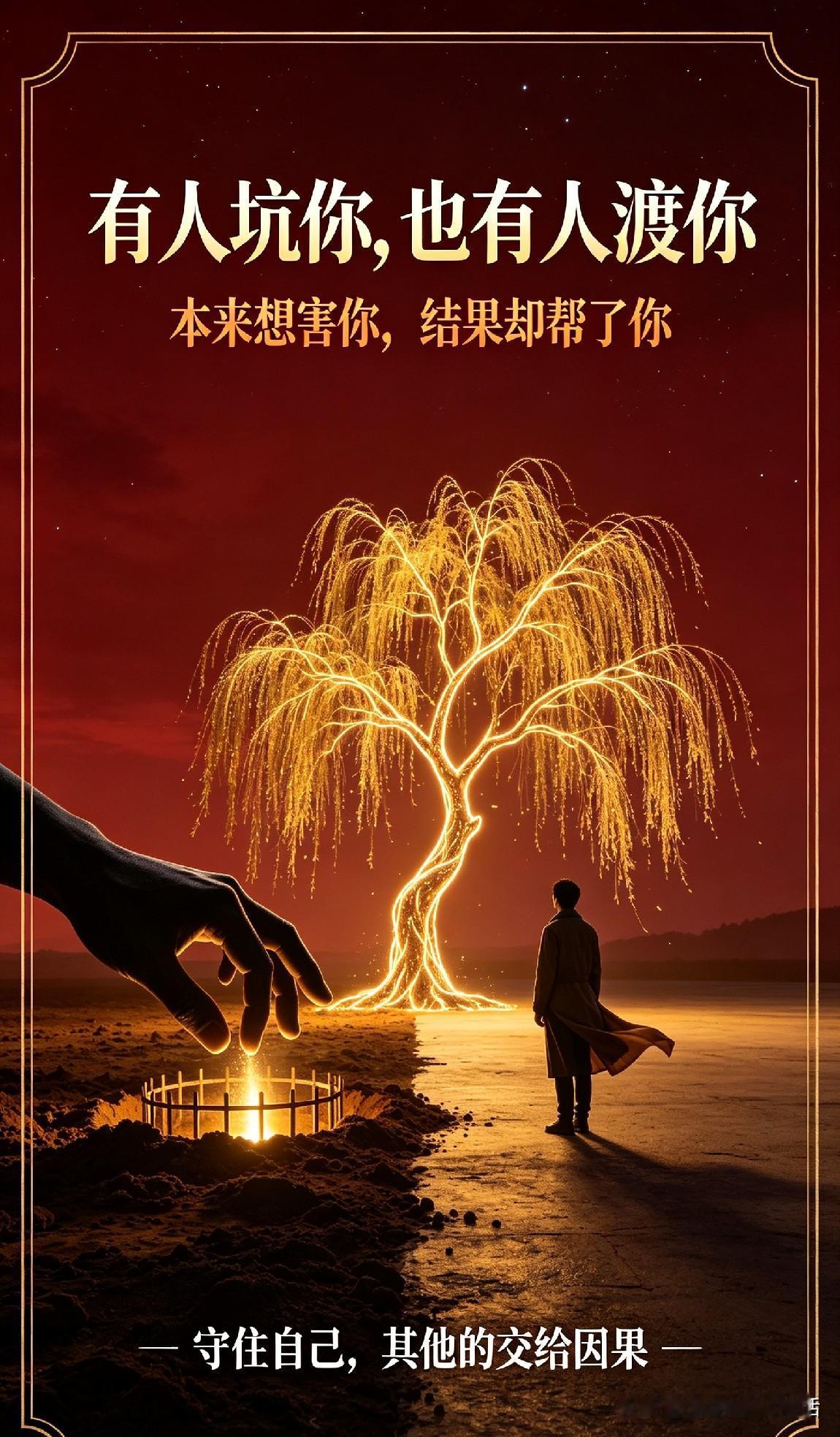谁在悄悄替你挡灾？
有人明着给你挖坑，暗地给你使绊子，结果坑没坑到你，反倒把你往