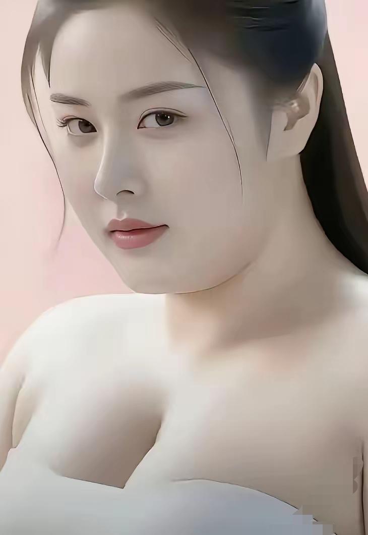 圆润丰满性感的美女，含情脉脉让人羡慕