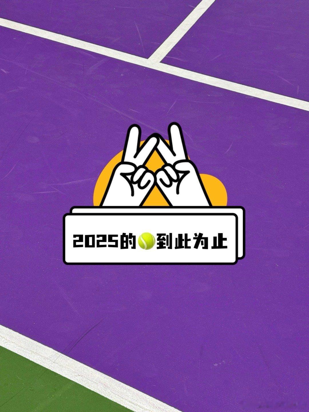 2025道个别 ✌️，新的一年希望自己网球水平大提高，身体健康，然后微博运营的越