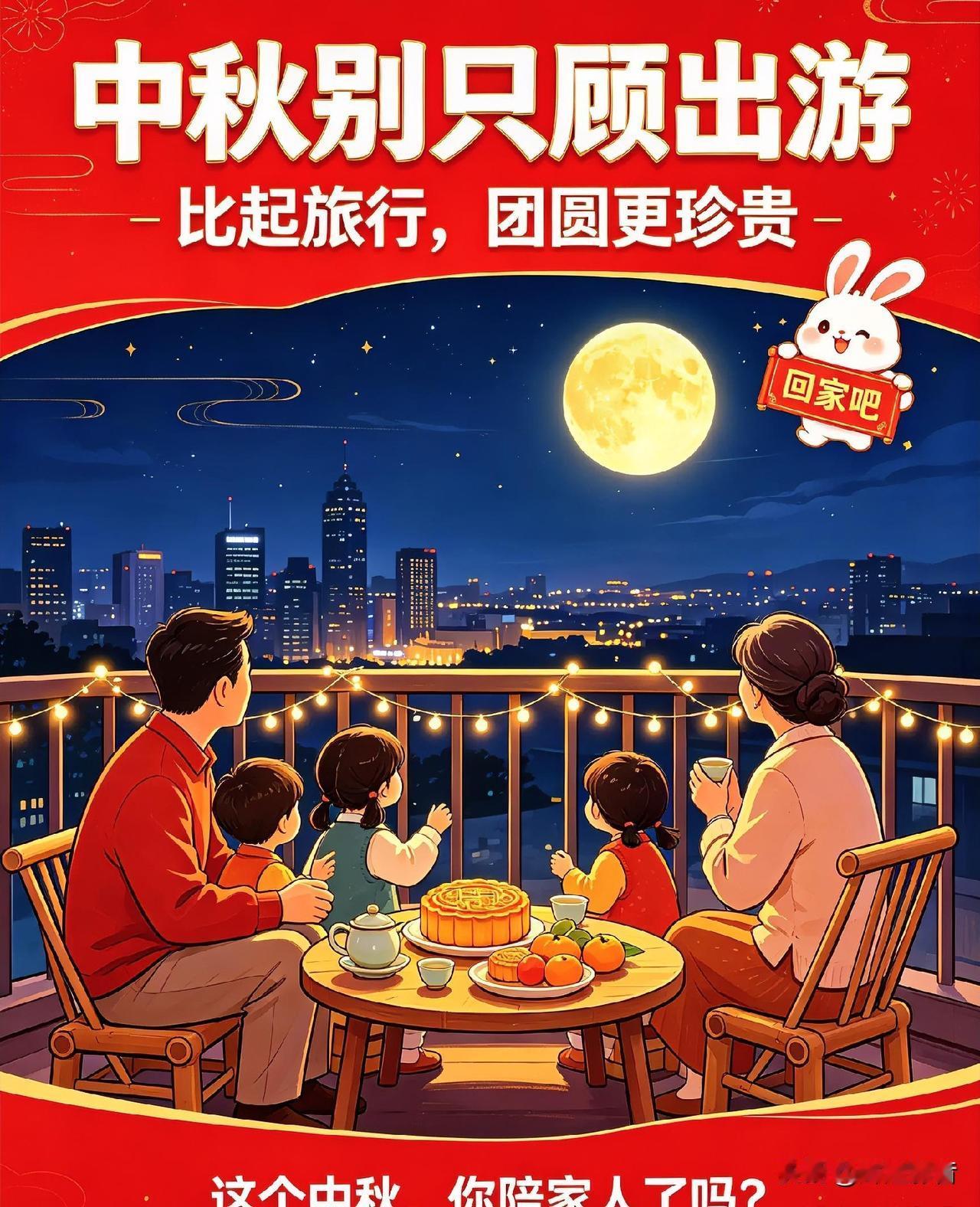 🌕🥮🫂中秋假期怎么选？出游再好，不如家人围坐❗

中秋小长假来临，很多人都