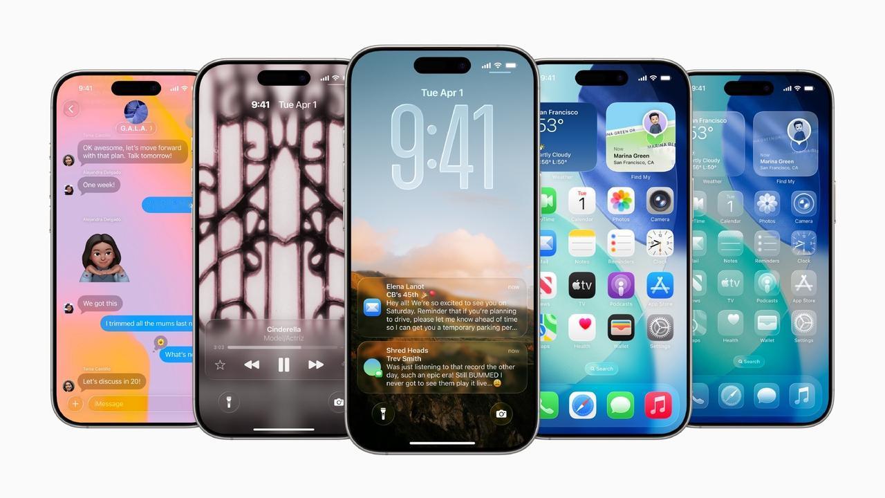 iOS26引入液态玻璃画面设计，显示效果全面焕然一新。而在国行AI方面，还是没啥