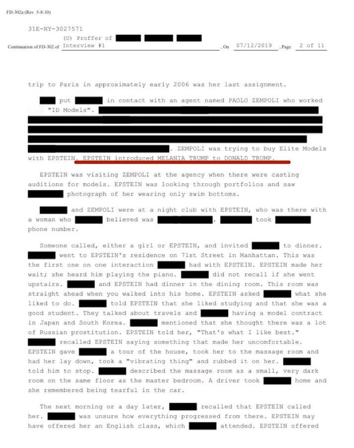 “爱泼斯坦将梅拉尼娅介绍给特朗普”热点观点特朗普称有问题的是比尔盖茨那些人