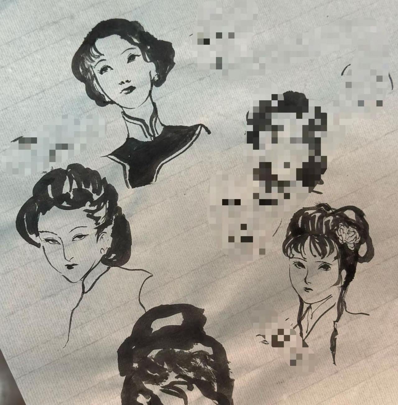 水墨太难，用平板画简单多了
