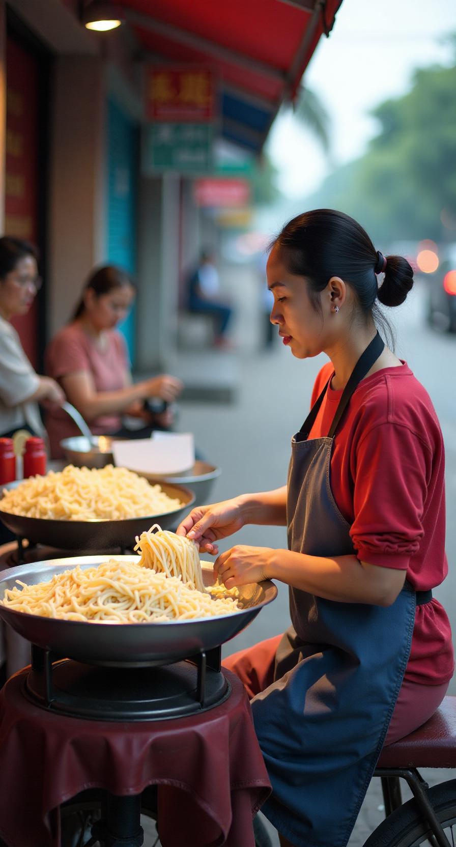 在城市的角落里，有这样一位中年妇女，她的身影早已成为路边一道温暖的风景线。她没有
