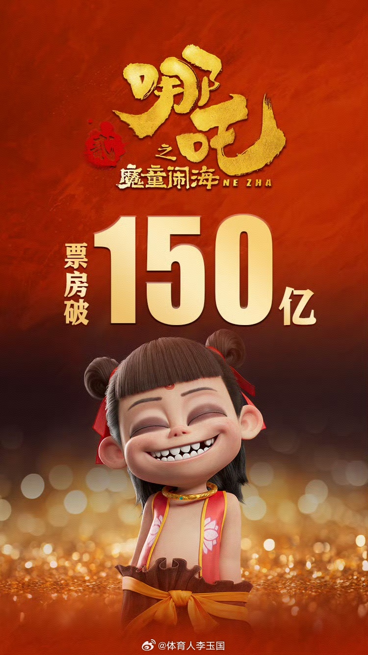 哪吒2票房超150亿 ​​​