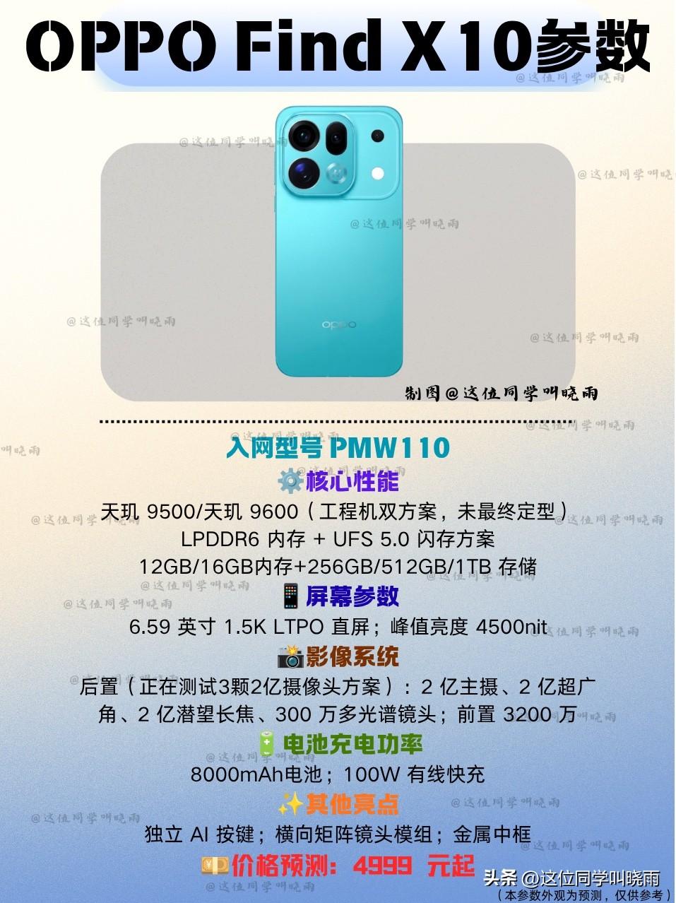 前段时间OPPO Find X10系列三款新机影像测试的图片曝光，根据爆料图推测