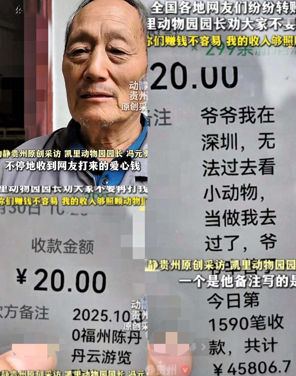 “彻底解释不清了！” 凯里动物园园长因为突然爆火，被网友把他的收款码发到网上，全