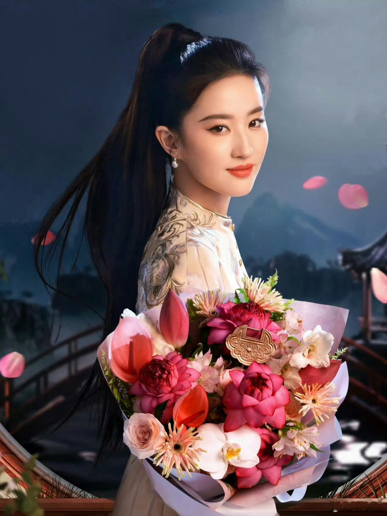 #刘亦菲高马尾梦回花木兰# ​​​#刘亦菲高马尾好A# ​​​刘亦菲最新品牌造型