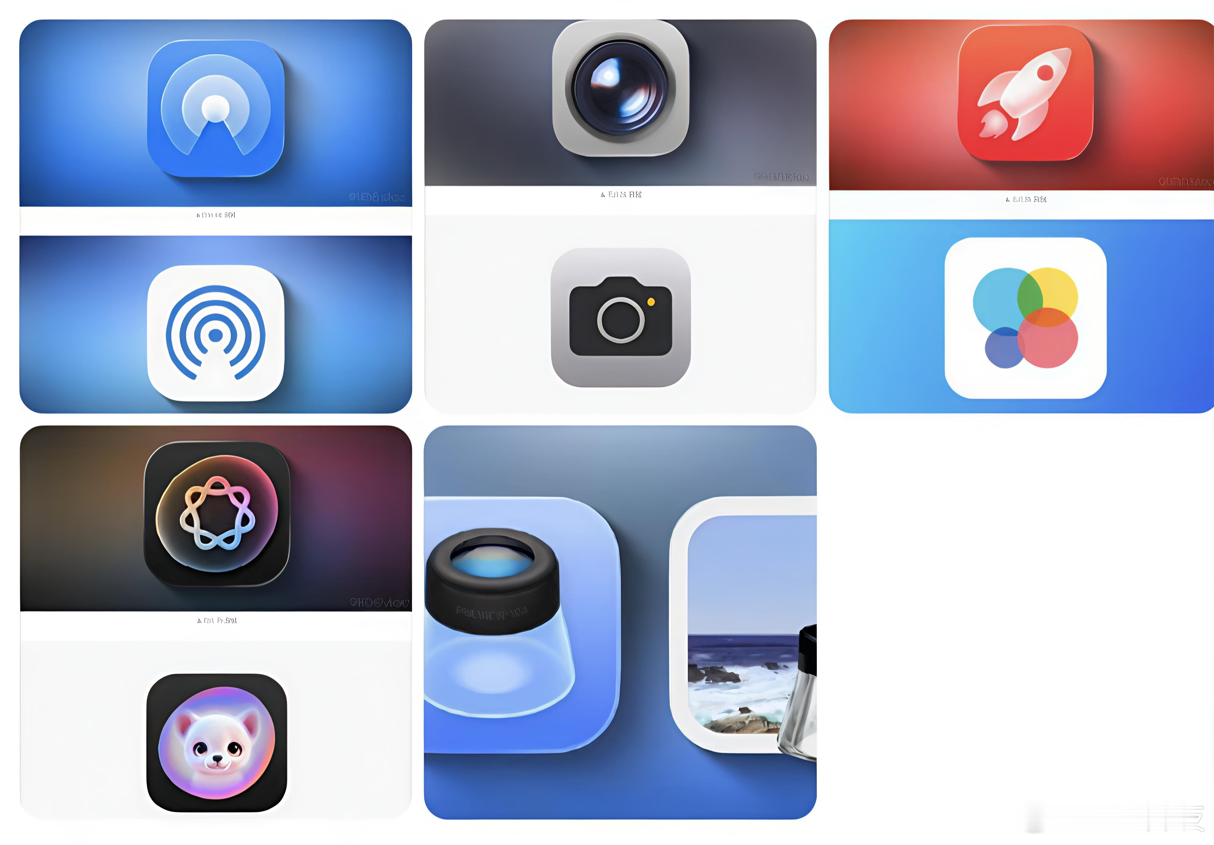 变圆润了、胖了…又不扁平了…尤其时间这个图标有点眼熟，来去之间🌚iOS26焕新