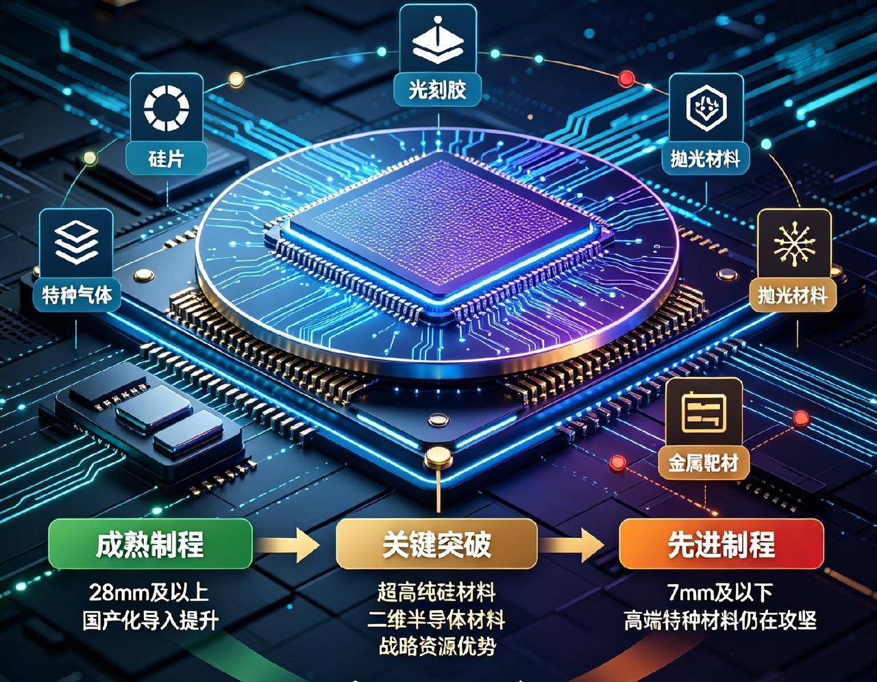 制造芯片的材料能够自主吗?很多人都在问：我们造芯片，最核心的原材料现在彻底自主了