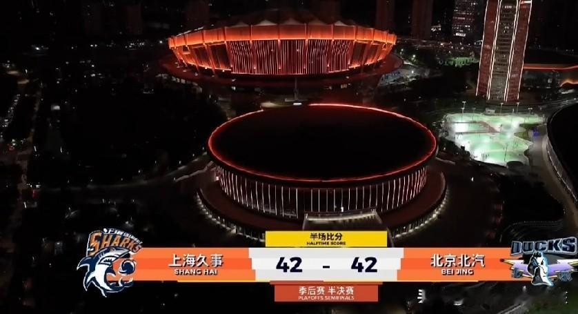 CBA季后赛上半区半决赛的比拼当中，首场比赛上海久事已经在主场取得了一场5分优势