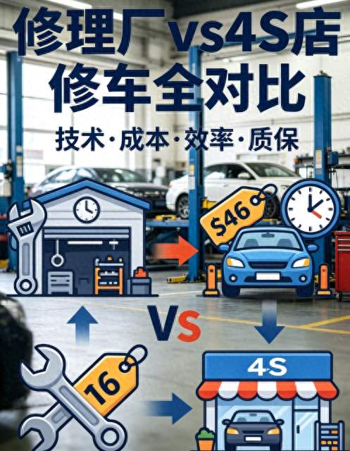 修车是去4S店好还是汽修厂好？客观分析，厦门车主看完不再纠结