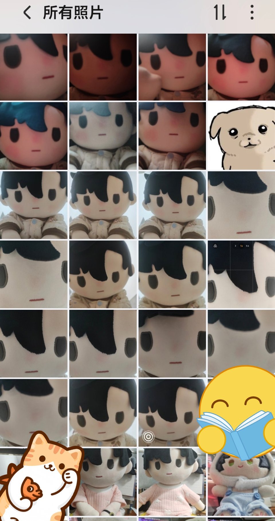 一旦开始给娃拍照手机相册就变成了这个样子 