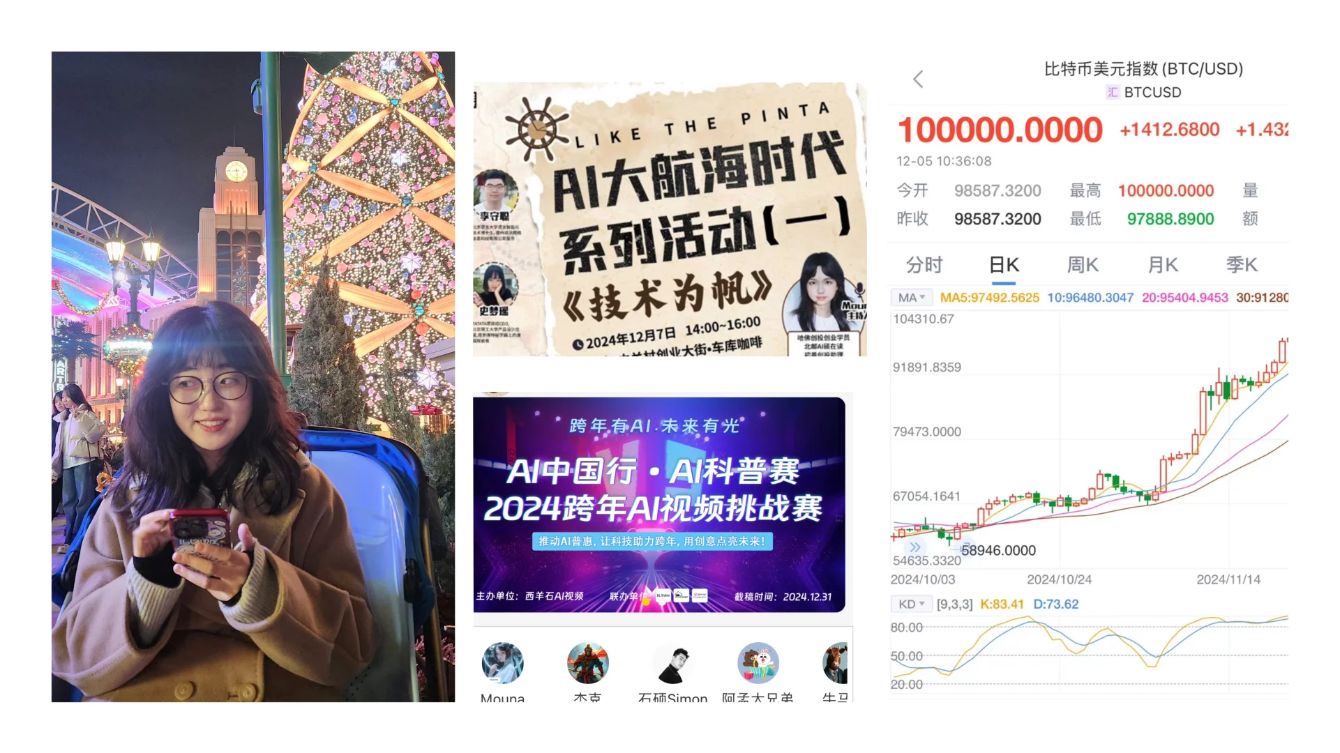 BTC冲10w了！