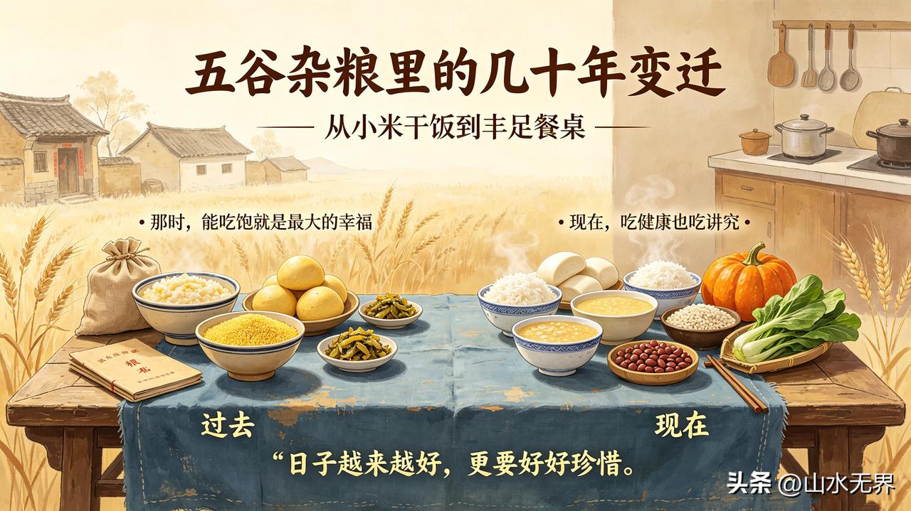 老一辈刻骨铭心的餐桌变迁！曾经救命的小米干饭，如今很少人爱吃
 
老百姓过日子，