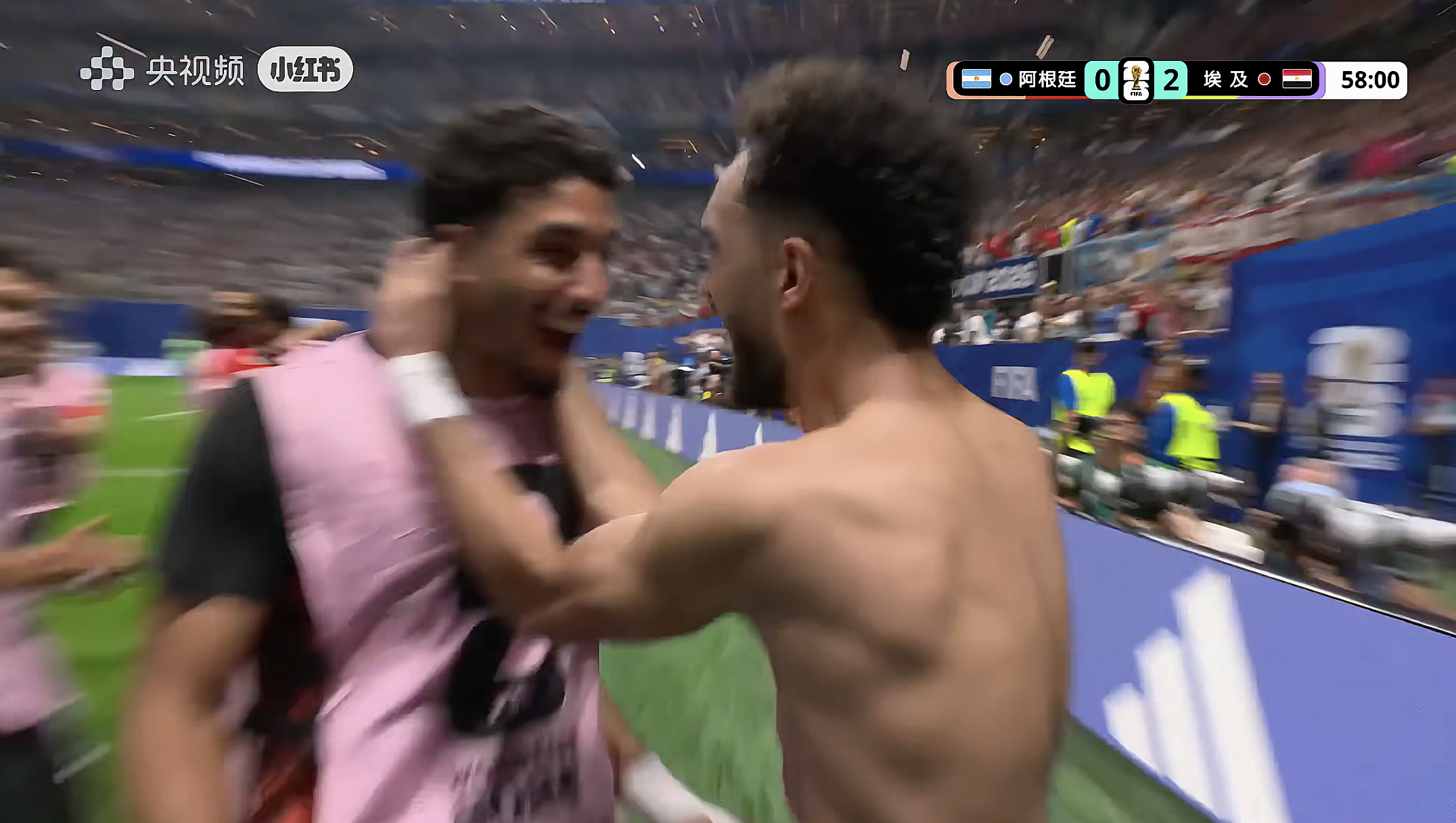 阿根廷vs埃及 2-0了，这下世界真的要安静了！ 
