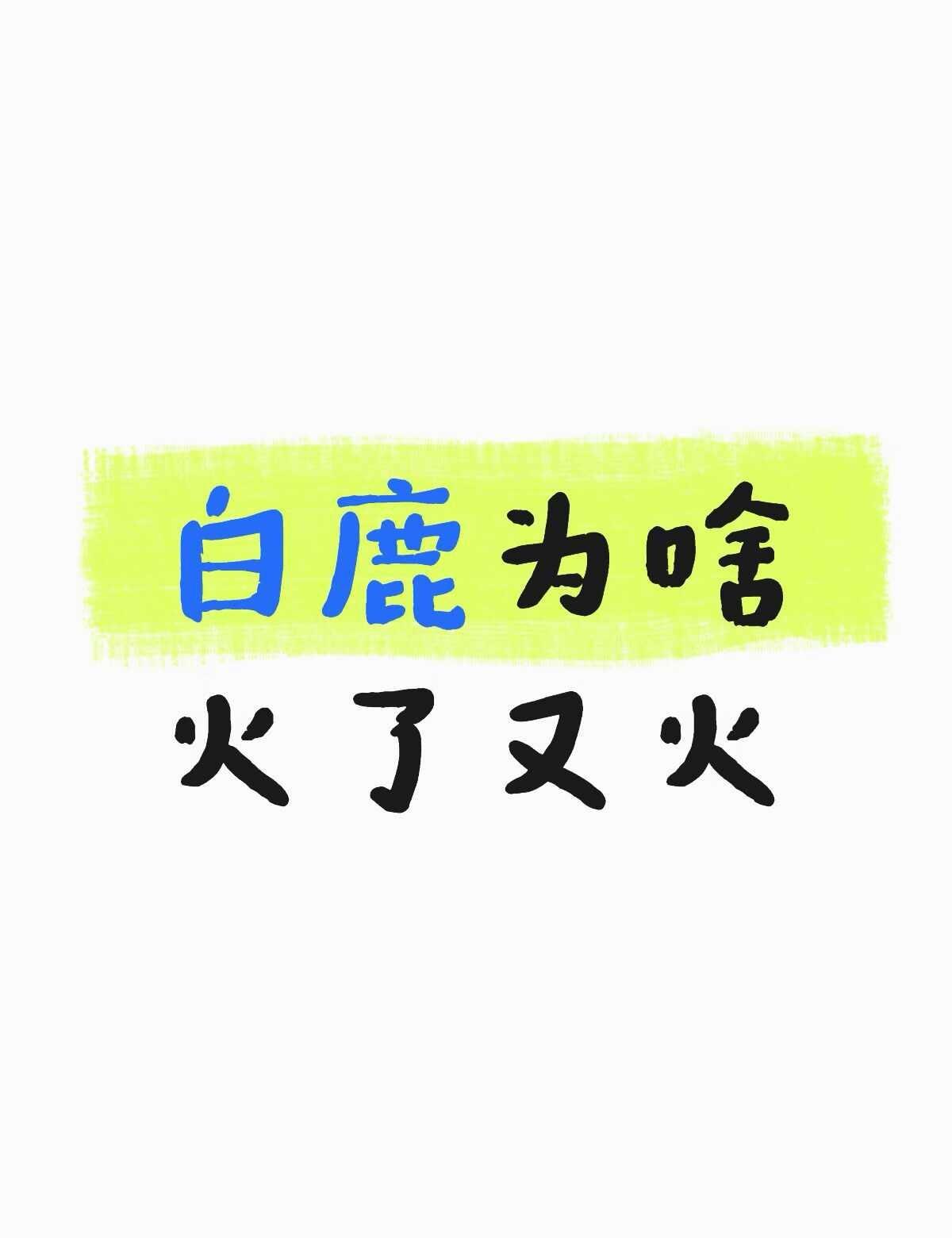 白鹿为啥火了又火
明星资讯 明星不止AB面 明星 仅个人观点 不只是明星 喜欢的