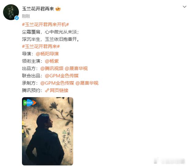 杨紫尘霜覆肩抱香开 杨紫董竹君单人海报，尘霜覆肩，风骨立现。看紫妹如何以柔韧之姿