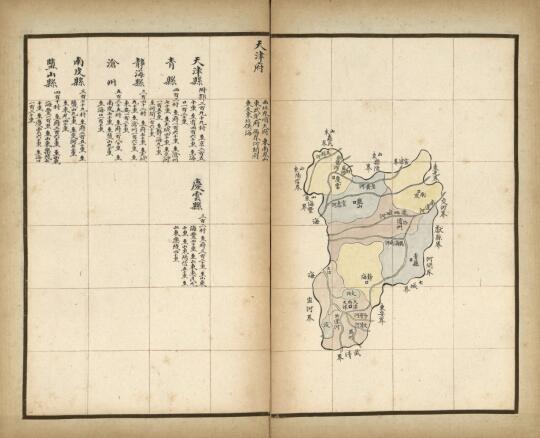 1859年《天津府》地图