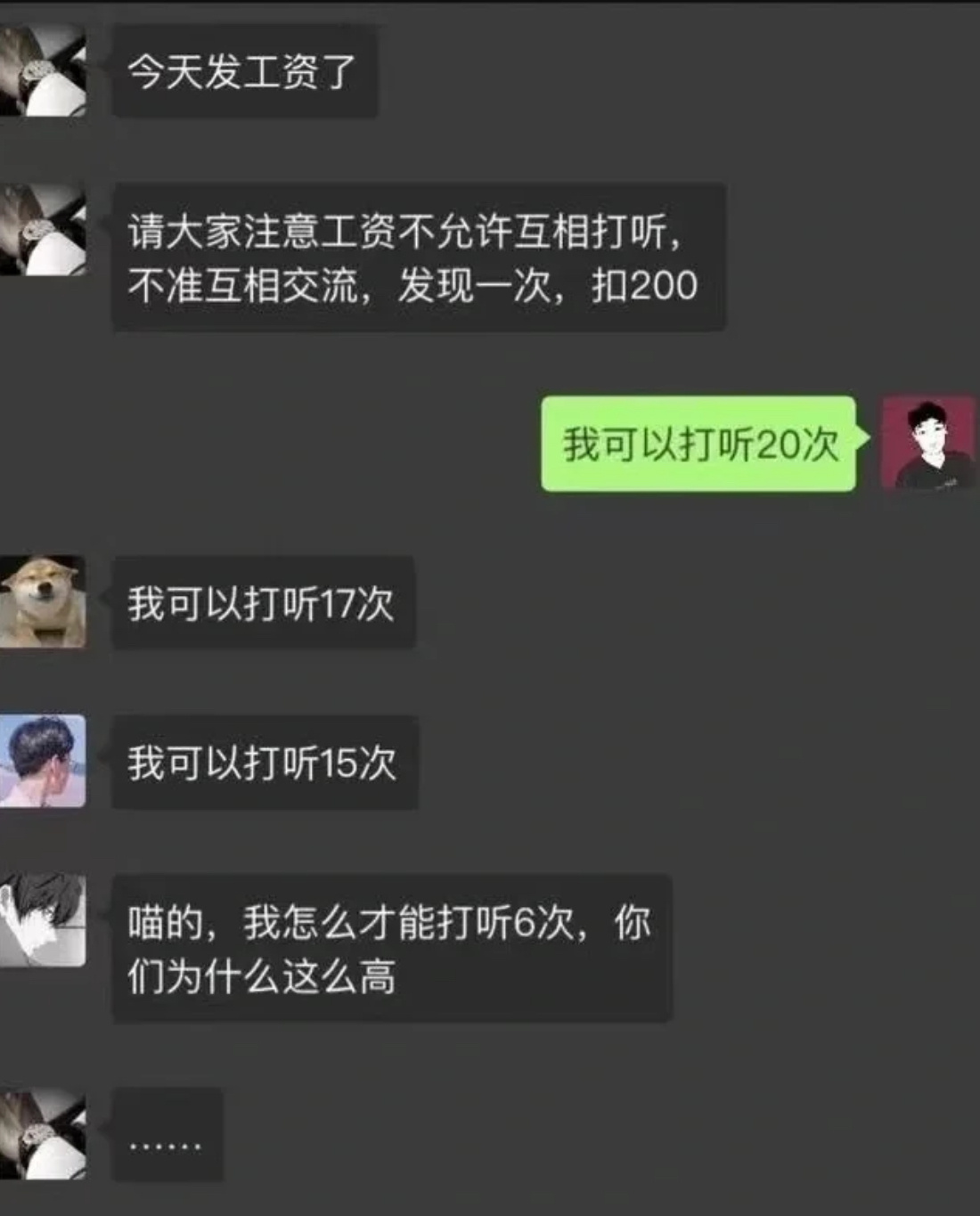 打听同事工资的好方法[裂开] ​​​
