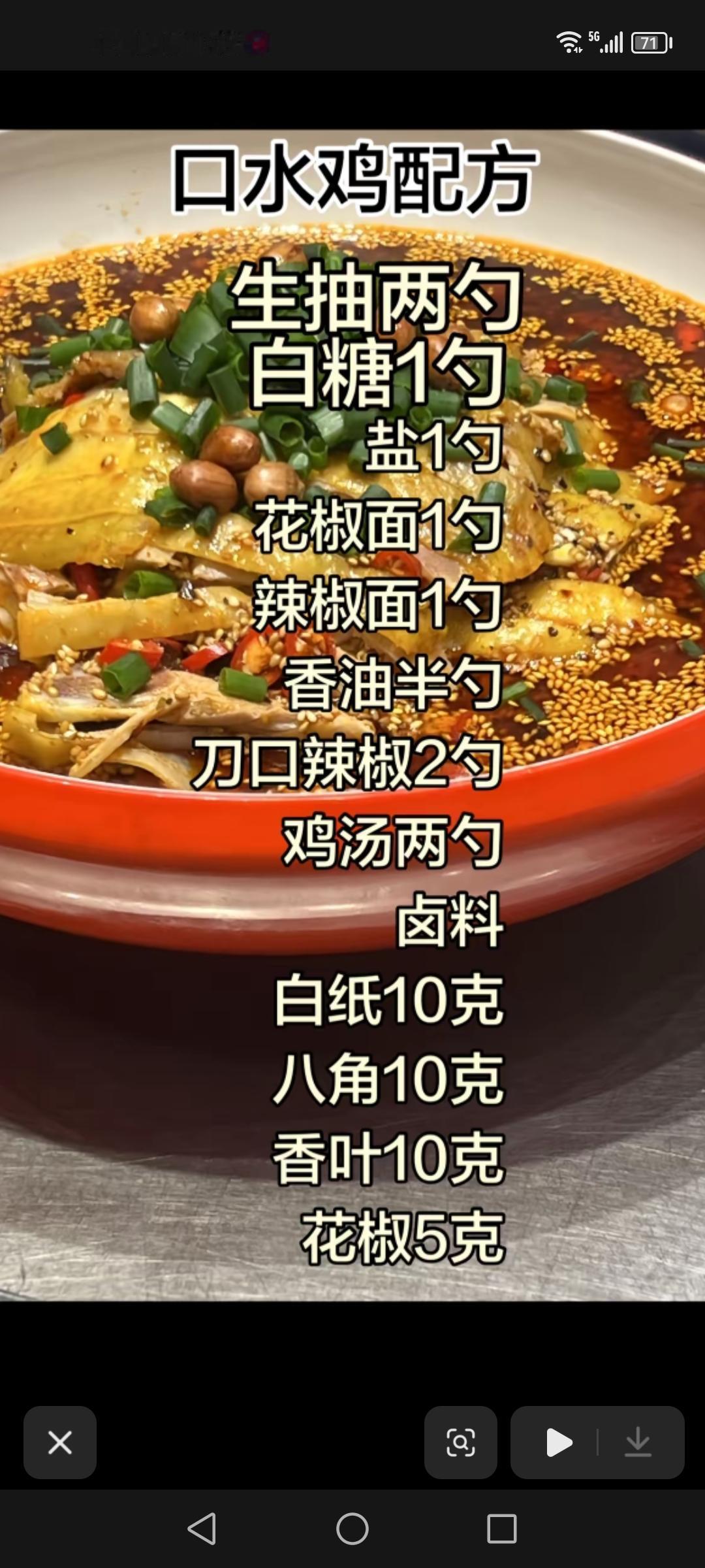 口水鸡配方，油炸小酥肉配方，黄焖鸡米饭，