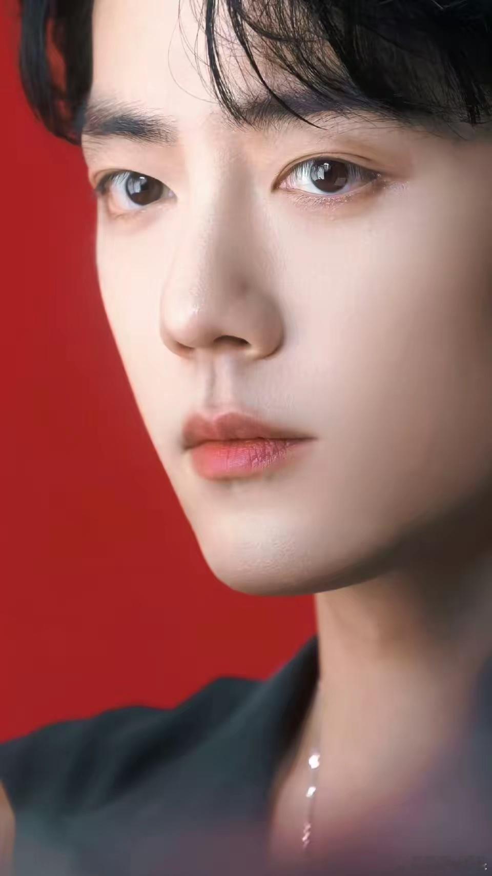 人间绝色啊！看了肖战这颜，谁不想舔屏呢？他的五官和脸型，分开来找不到任何一丝瑕疵