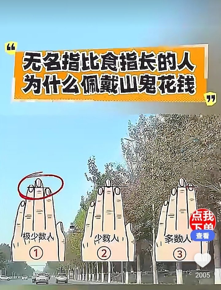 记录者[超话] 就是好奇问问：大家的无名指和食指属于哪一种？ ​​​