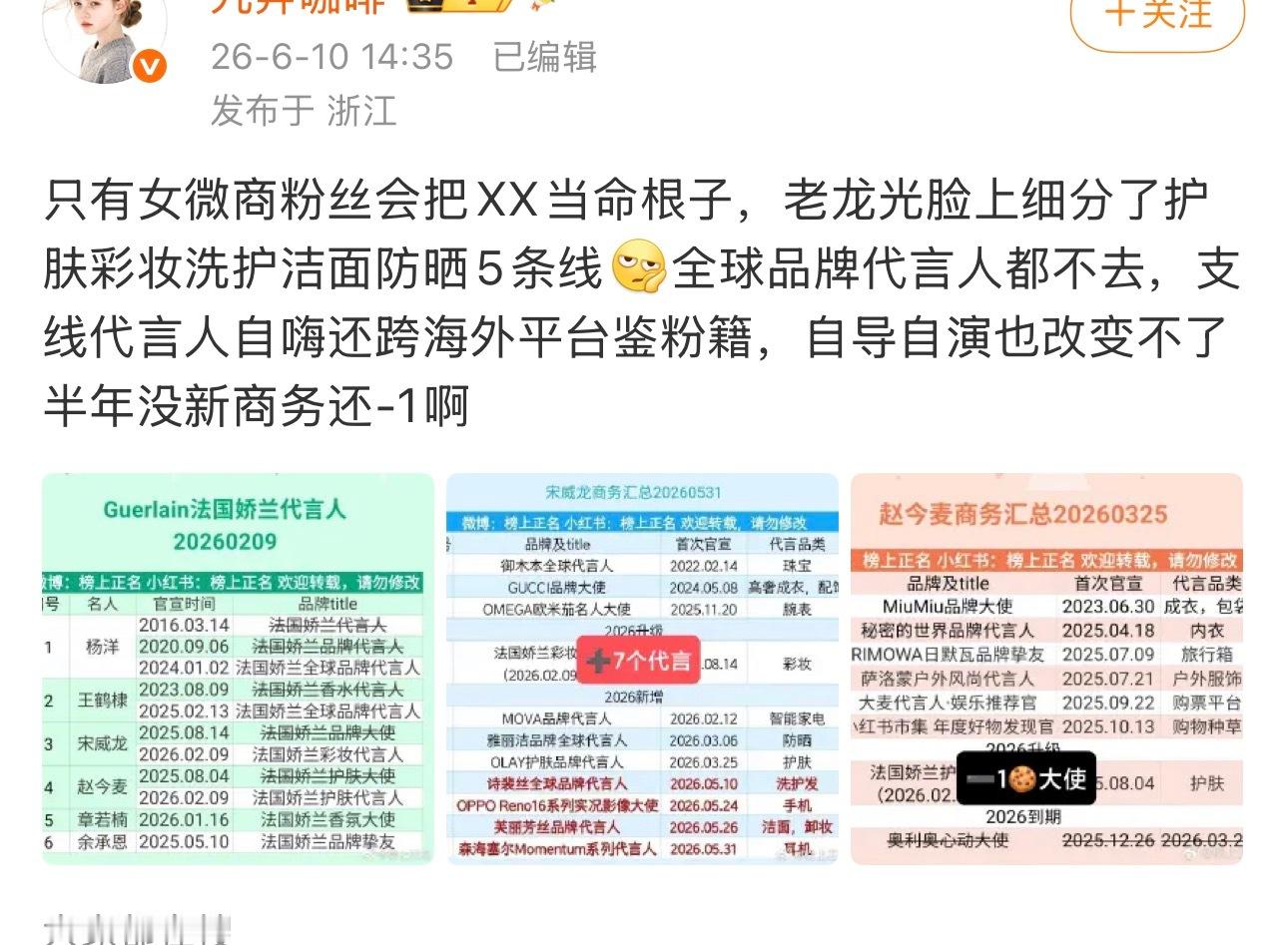 细分一下哥哥脸上的sw几十块的防晒几十块的洗护几十块的洁面几百块的护肤看不上娇兰