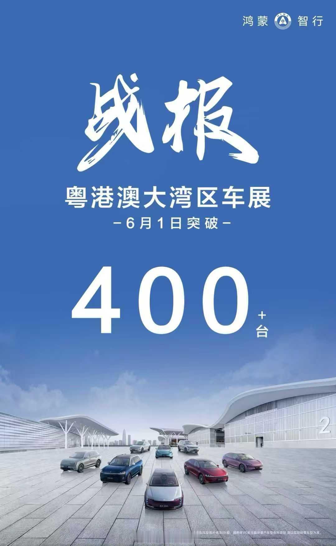 粤港澳车展 鸿蒙智行斩获400台订单，还是不错的数据[嘻嘻][嘻嘻][嘻嘻]鸿蒙