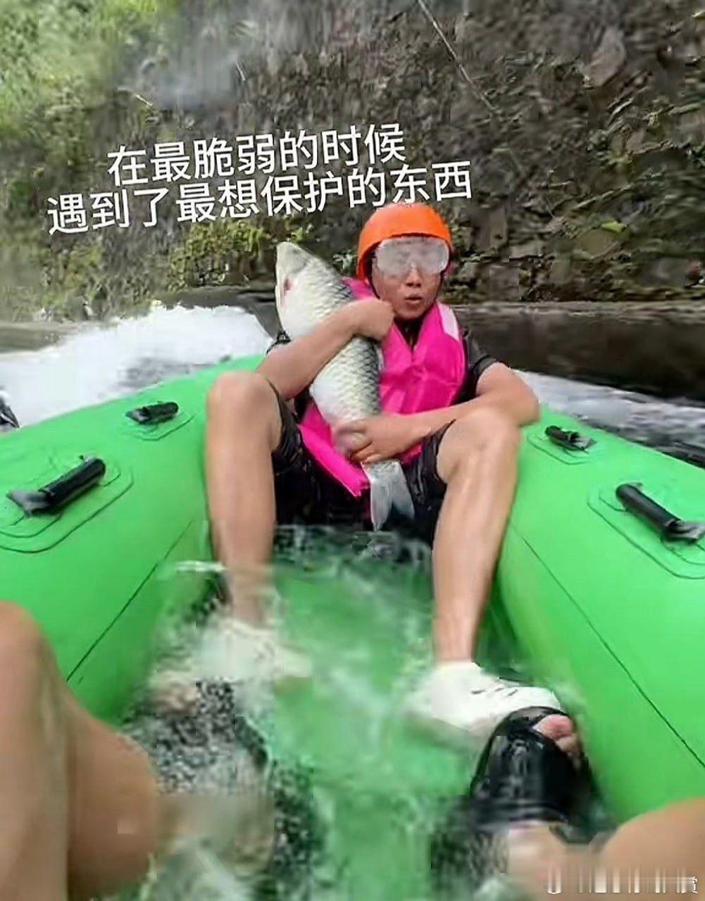 鱼: TMD谁要你保护，把我放回水里。