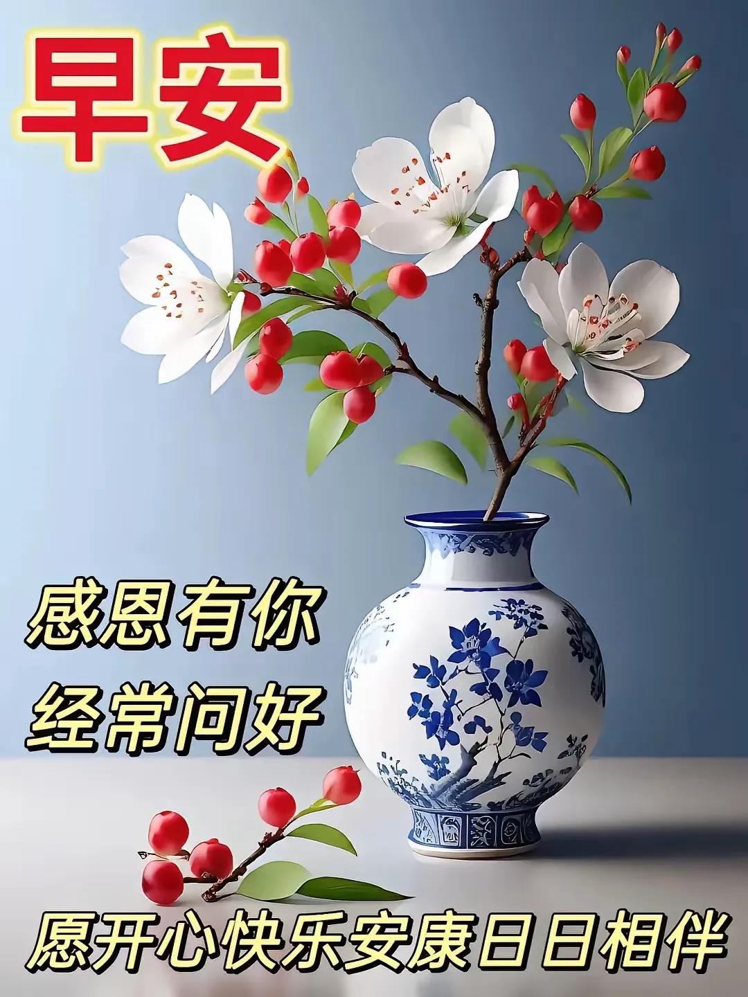 早安，感恩有你，愿开心快乐安康日日相伴。
