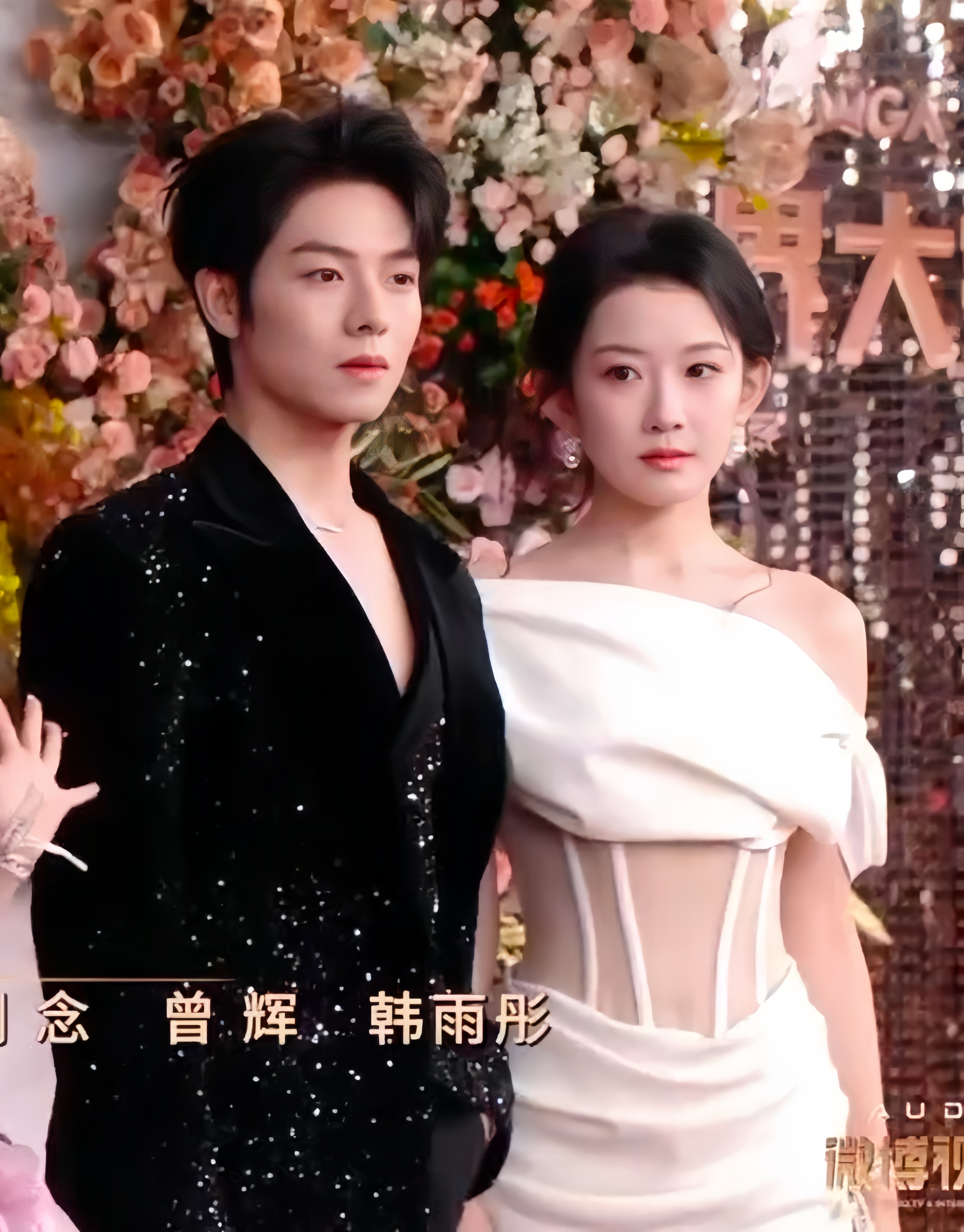 同框合体就是如此权威高清无水印分享豹豹猫猫红毯~韩雨彤 lryh落日雨辉 lry