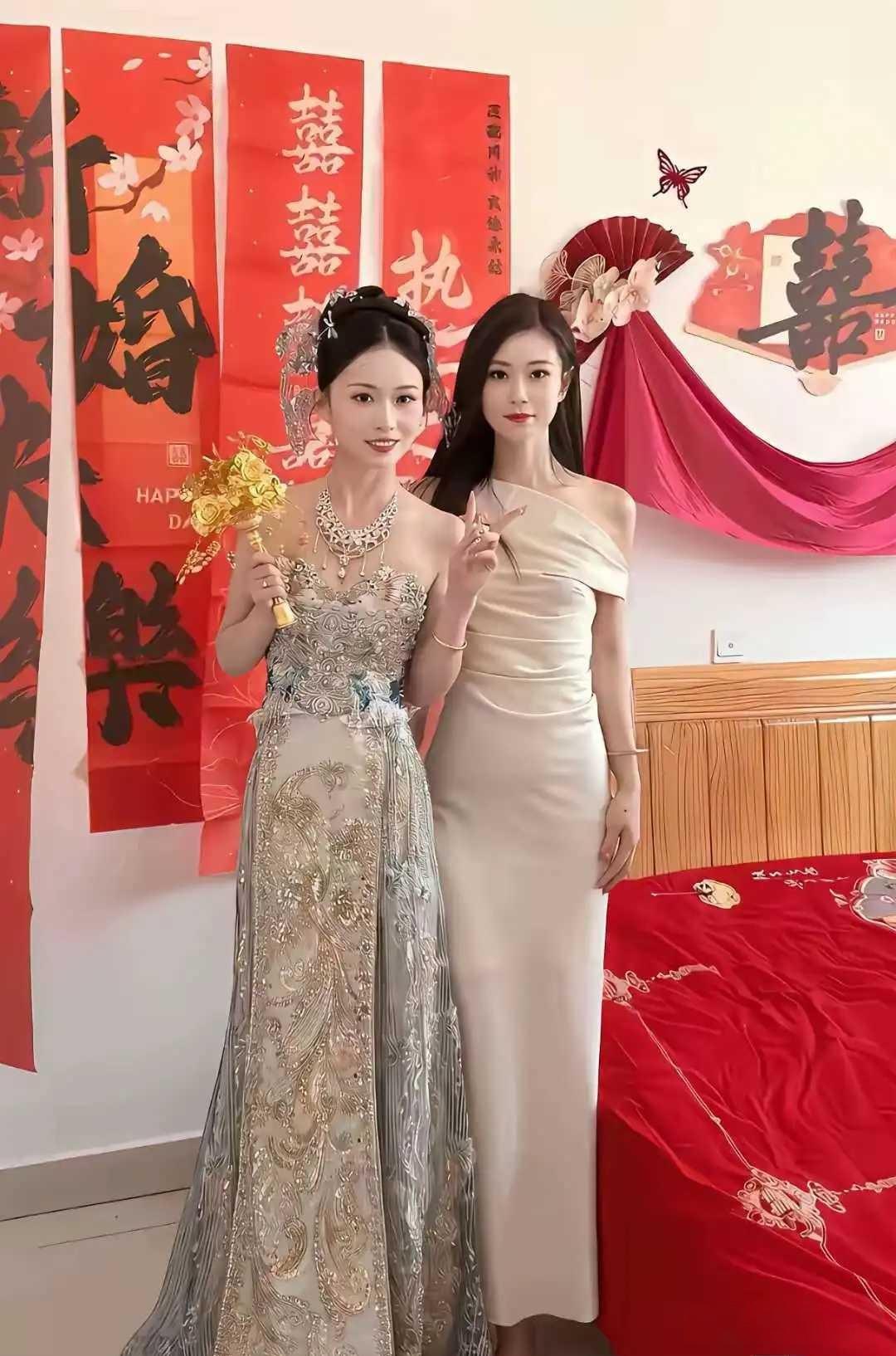 新娘的心也太大了吧，找这个当伴娘 