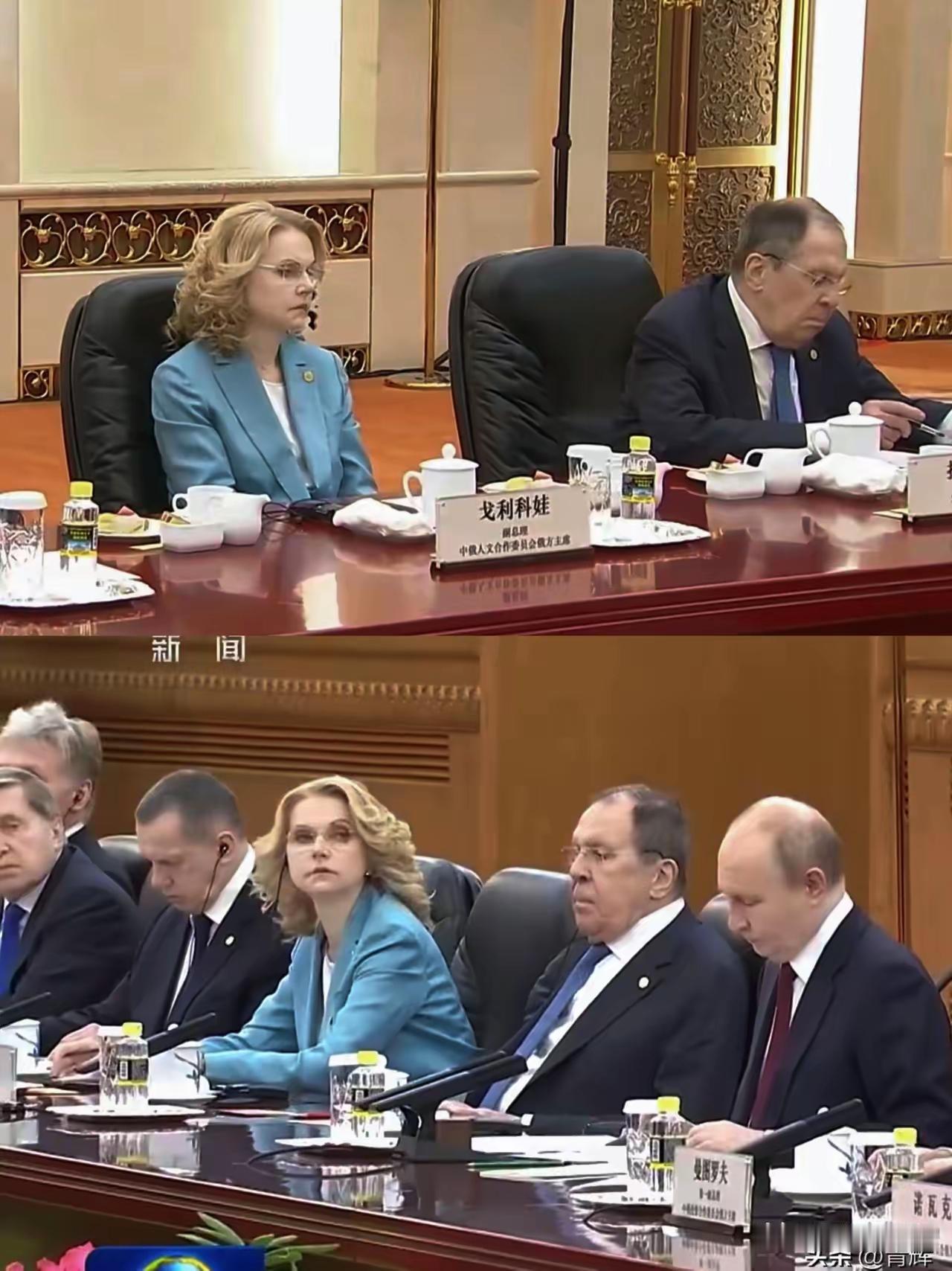 普京访华，这个漂亮女人非常显眼…
​她名字叫戈利科娃，今年已60岁，俄罗斯副总理