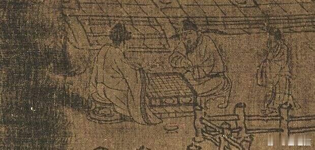 古代绘画作品中的棋盘和棋具 ​​​
