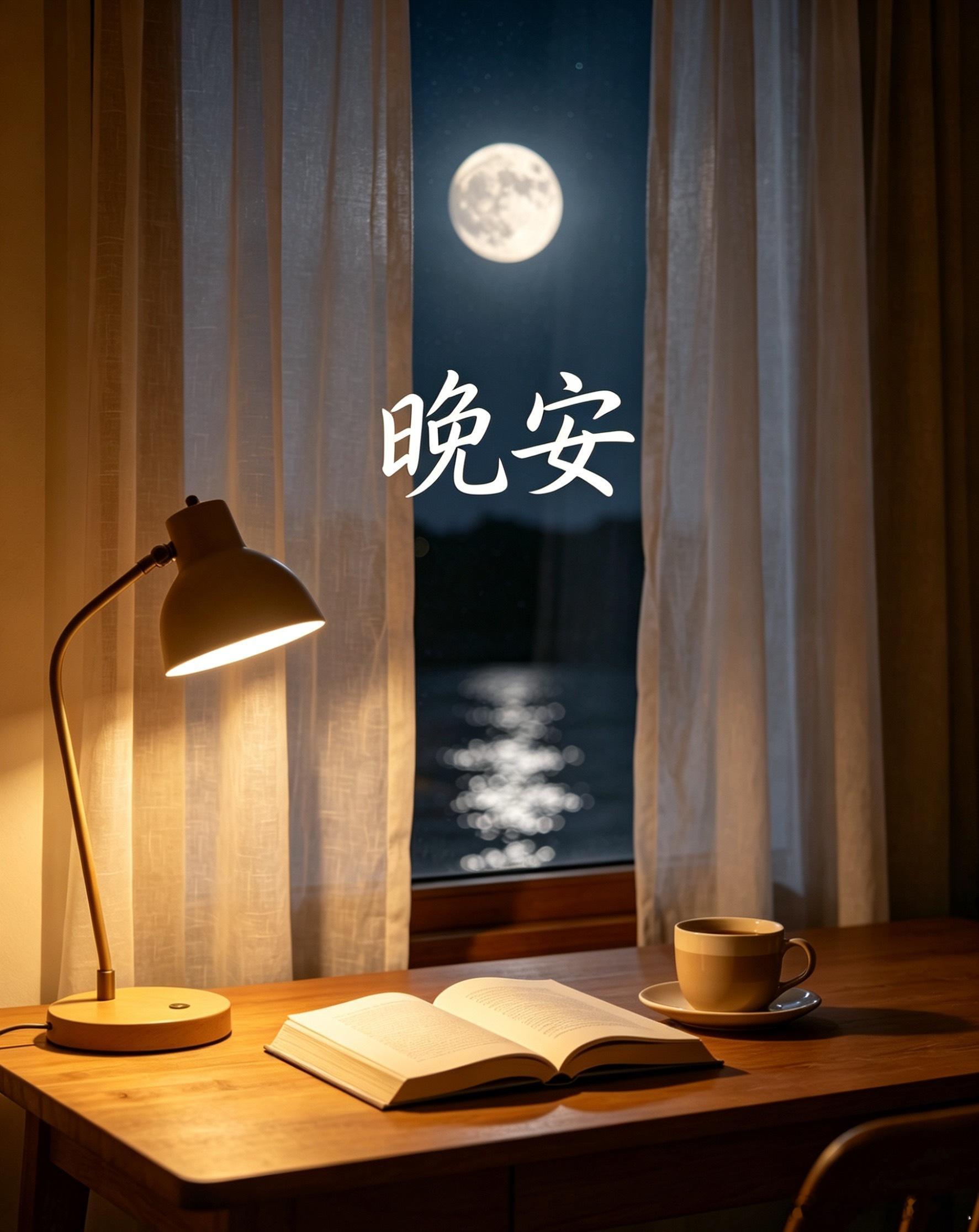 卸下一天疲惫，把烦恼留在今夜之外，晚安。 