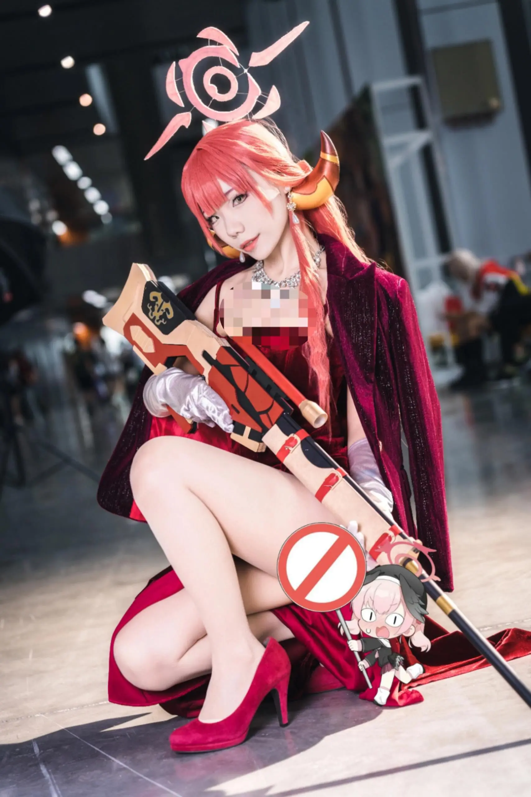 漫展养眼造型大赏 这腿又长又白又细 cosplay 性感美女 蔚蓝档案
