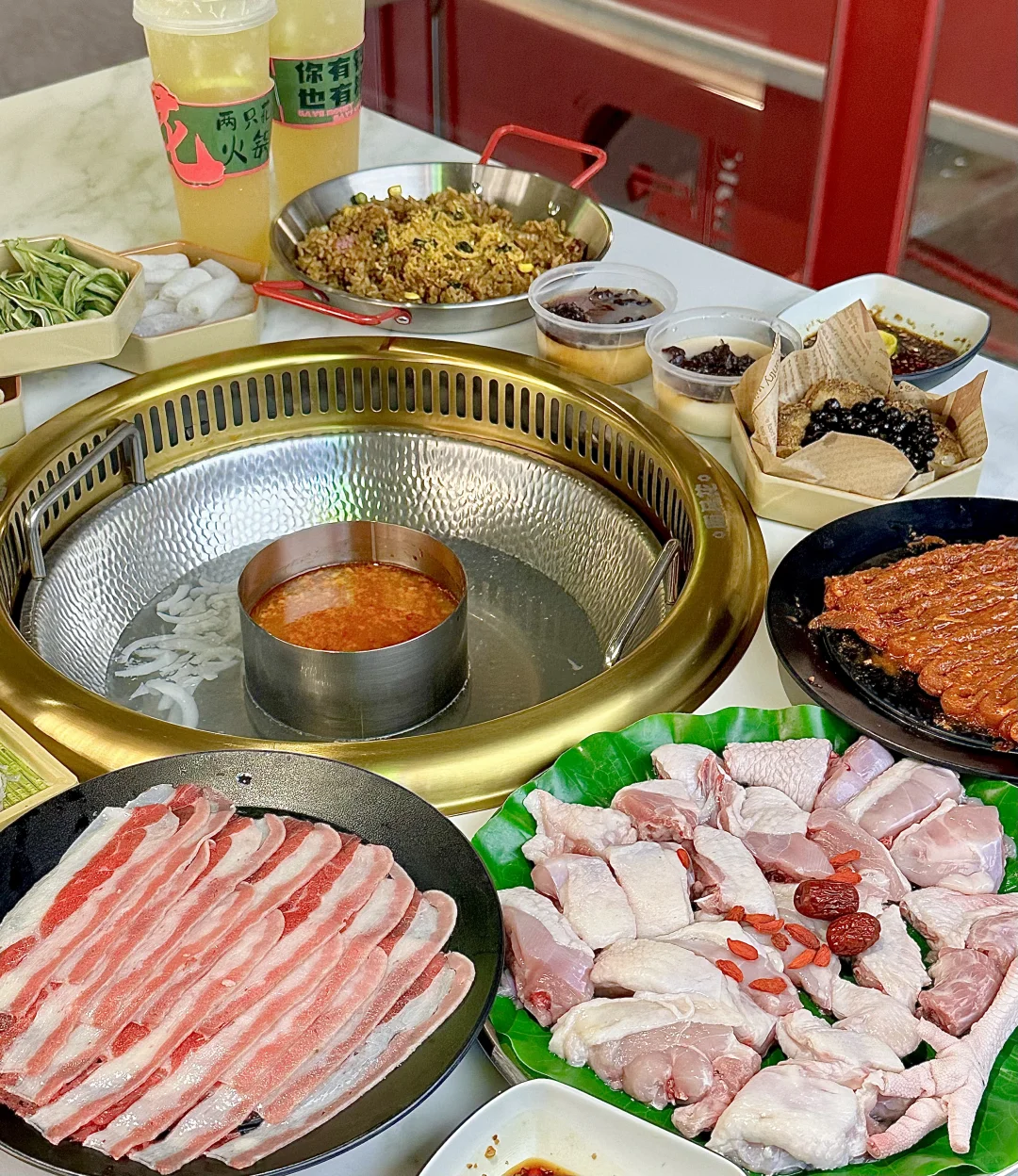 🤩漳州，🌸🌸的火锅新口味，以为来海南了