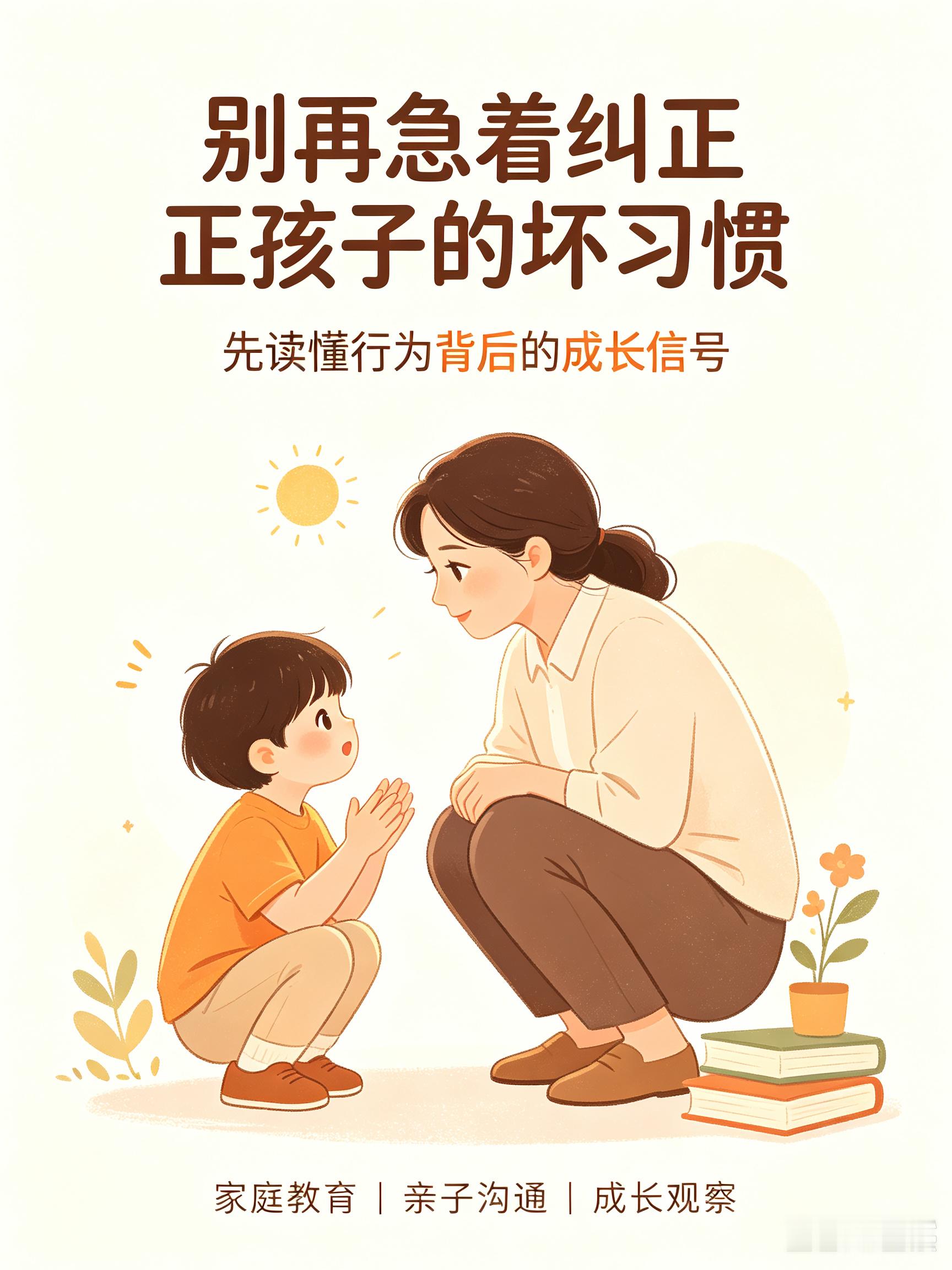 【千万不要急着纠正孩子这5个“坏习惯”，看懂背后真相，才是高级的育儿】很多家长一