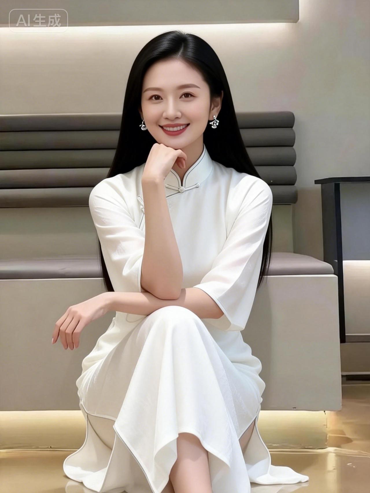 优雅东方美，白衣飘飘，尽显古典韵味。