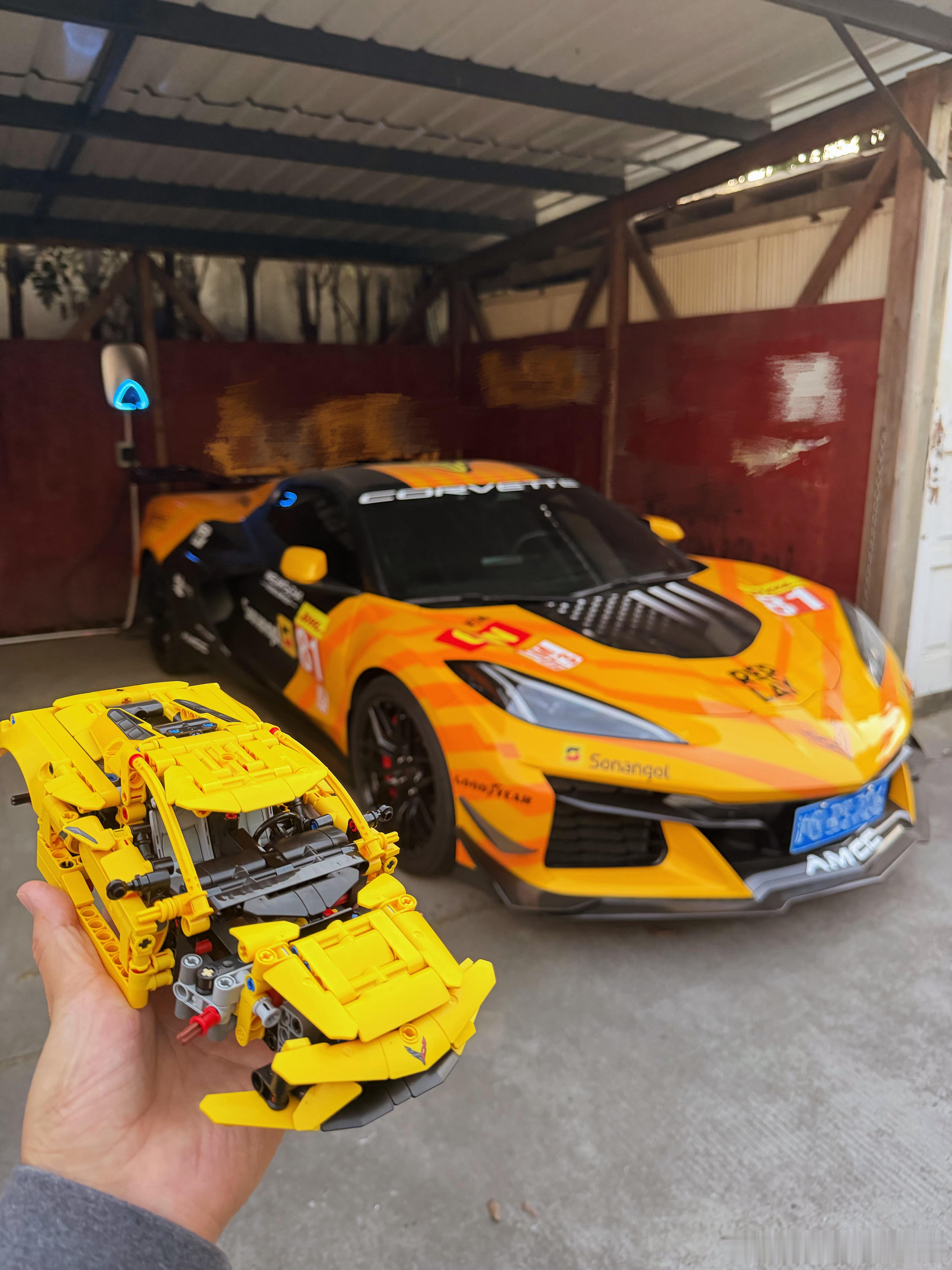 天黑前实在拼不完肝了一天的造车工程，话说图7里写的是6.2v8，但是图片放了个z