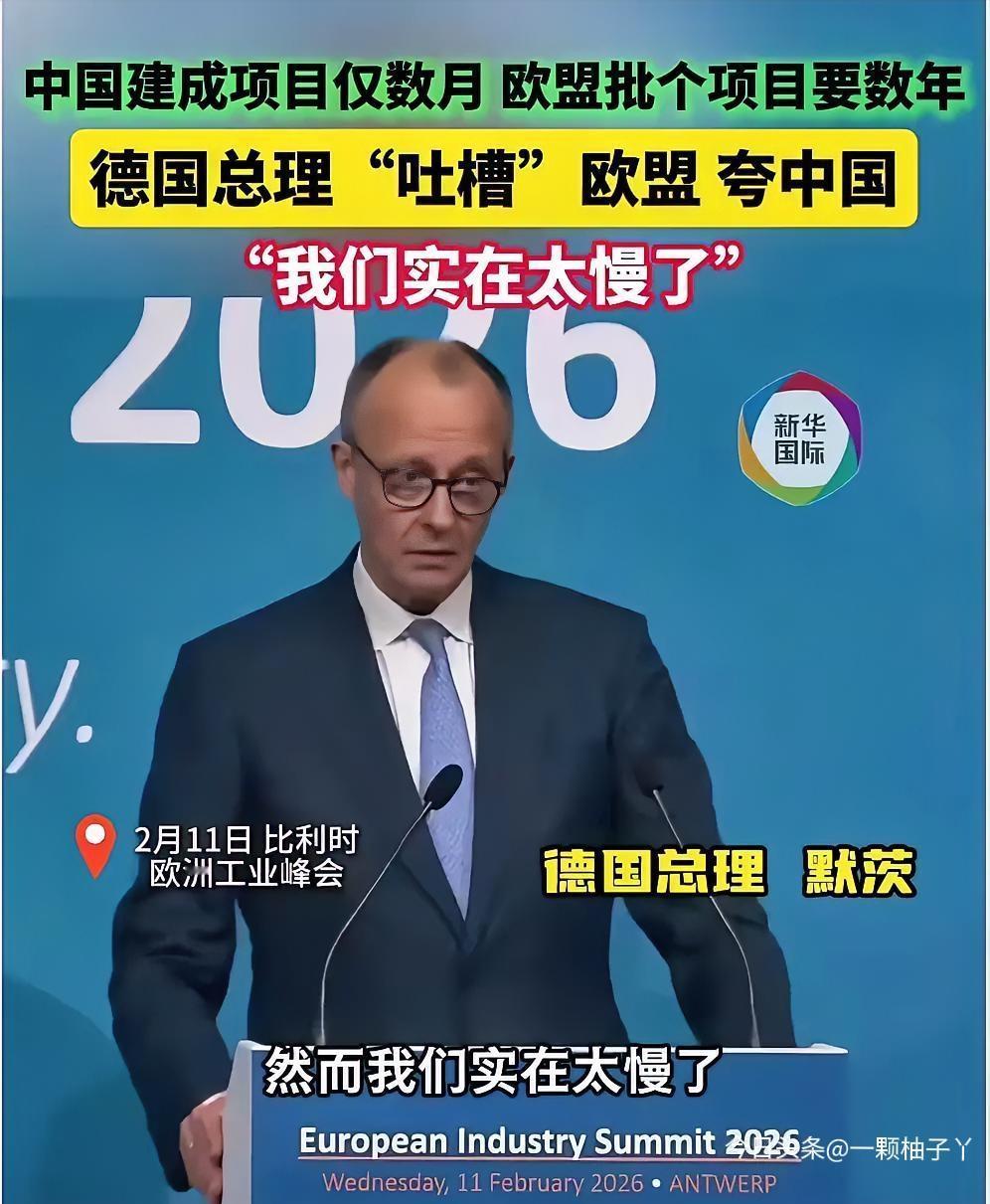 德国总理默茨最近在欧洲工业峰会上，当着欧洲多国代表的面，直接开启“实话模式”，这