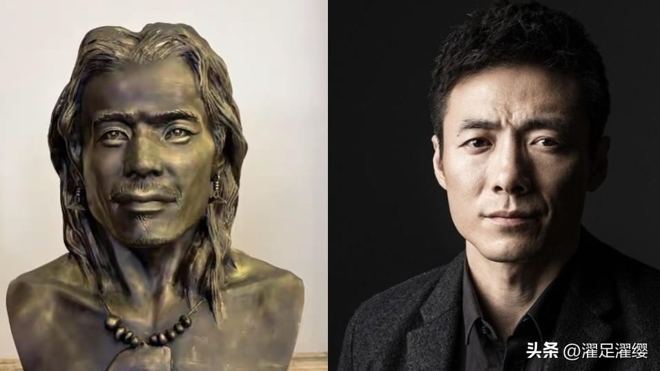 贾湖先民容貌复原图，看着有点像一个明星，个人觉得像，不喜勿喷哈！古人类复原 [捂