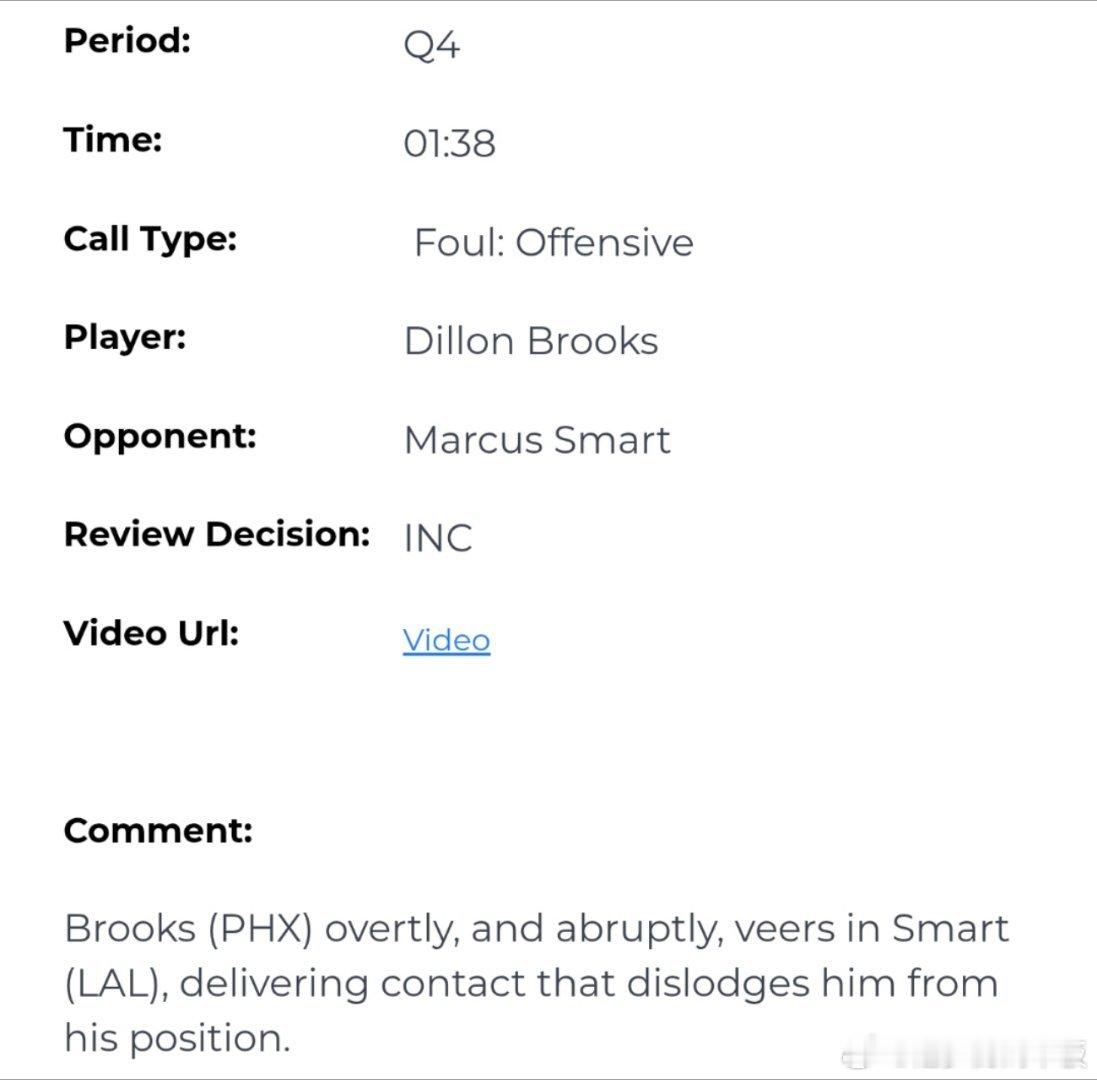 詹姆斯没有对狄龙犯规！昨日湖人vs太阳裁判报告: 出现两次漏判，双方均获利一次。