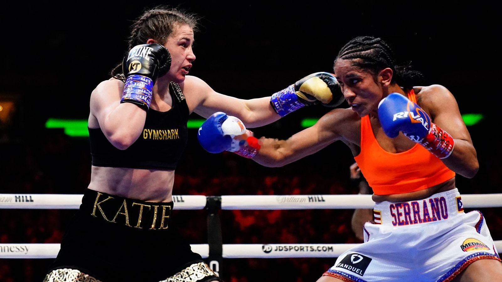 #拳坛速递# 泰勒透露，凯蒂-泰勒（Katie Taylor）对阵阿曼达-塞拉诺