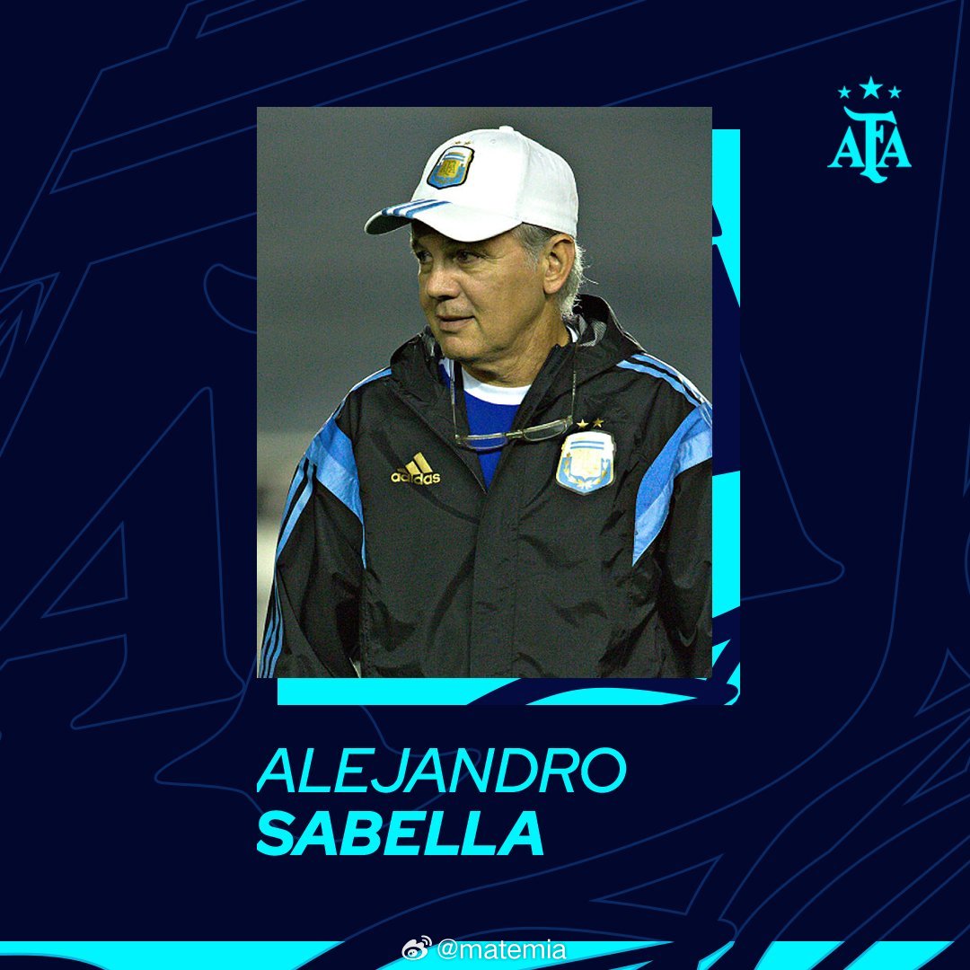 🕊️ 今天是阿根廷功勋老帅亚历杭德罗·萨贝拉的71岁诞辰，他带领梅西等黄金一代